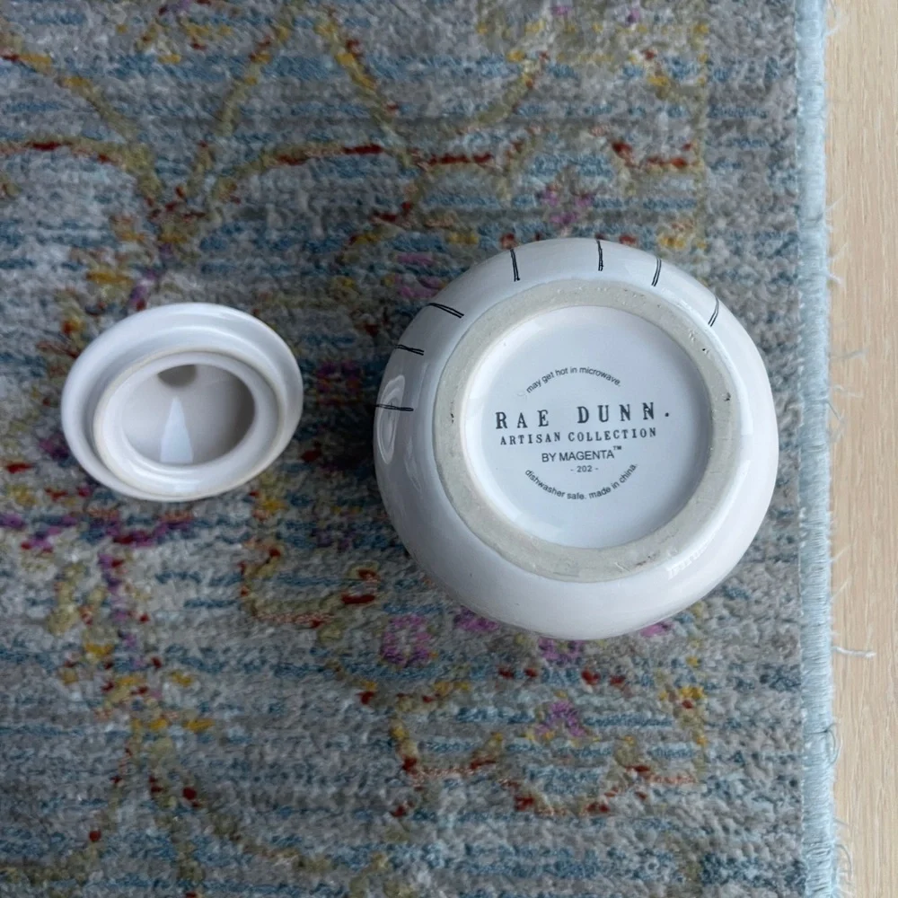 Rae Dunn Artisan Home. Sugar Bowl‎ Canister Typewriter Wildflower